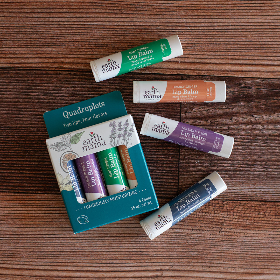 Earth Mama Lip Balm Quadruplets