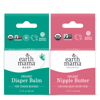 Organic Diaper Balm and Organic Nipple Butter