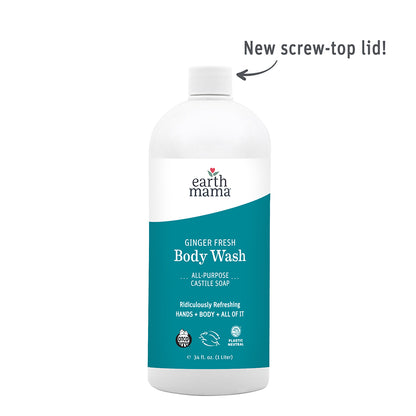 Ginger Fresh Castile Body Wash Liter